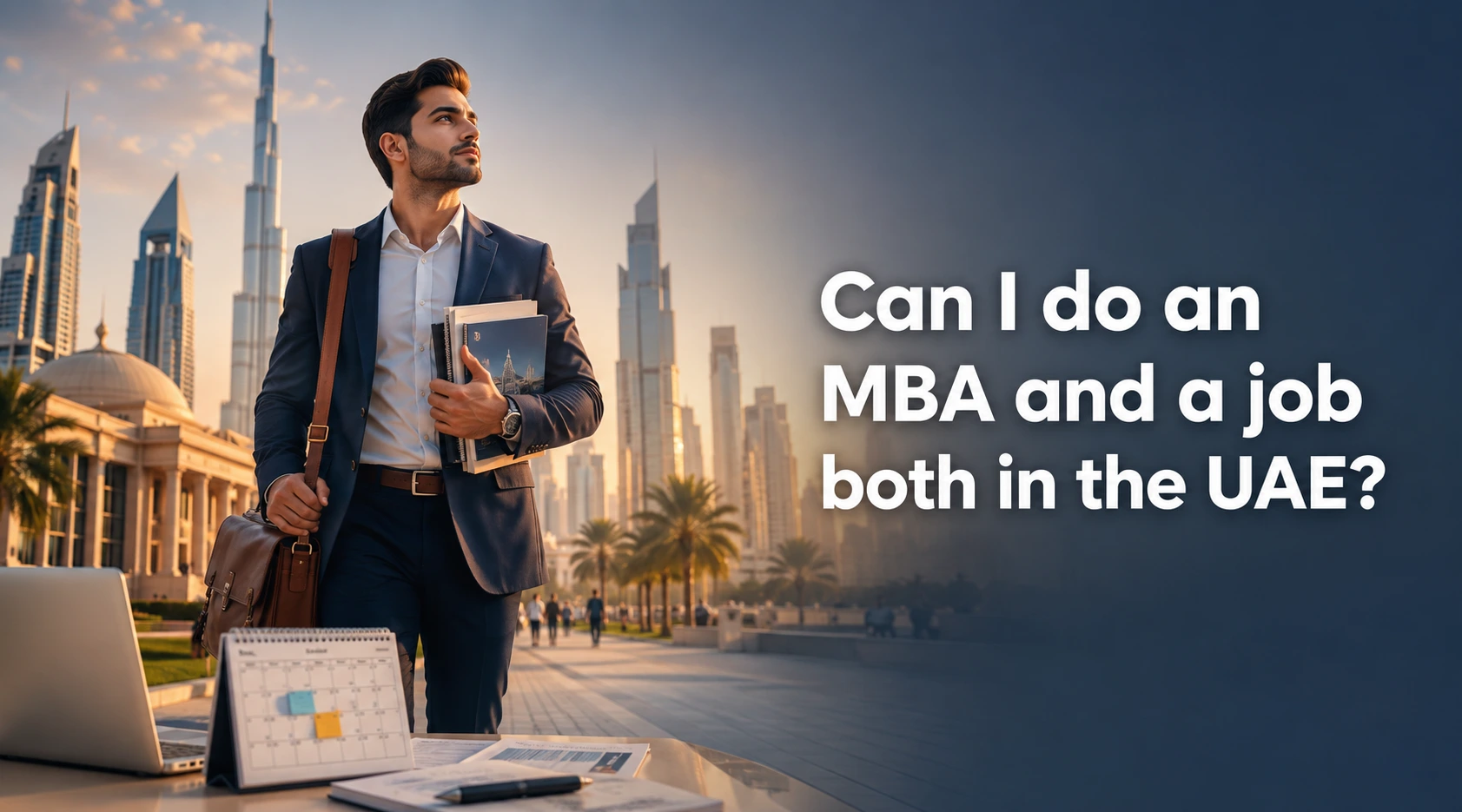 Can I do an MBA and a job both in the UAE